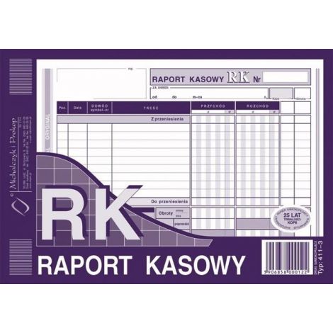 Druk MiP Raport Kasowy A5/80
